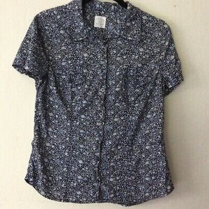 L.O.G.G. by H.M. Short Sleeve Button Front Shirt